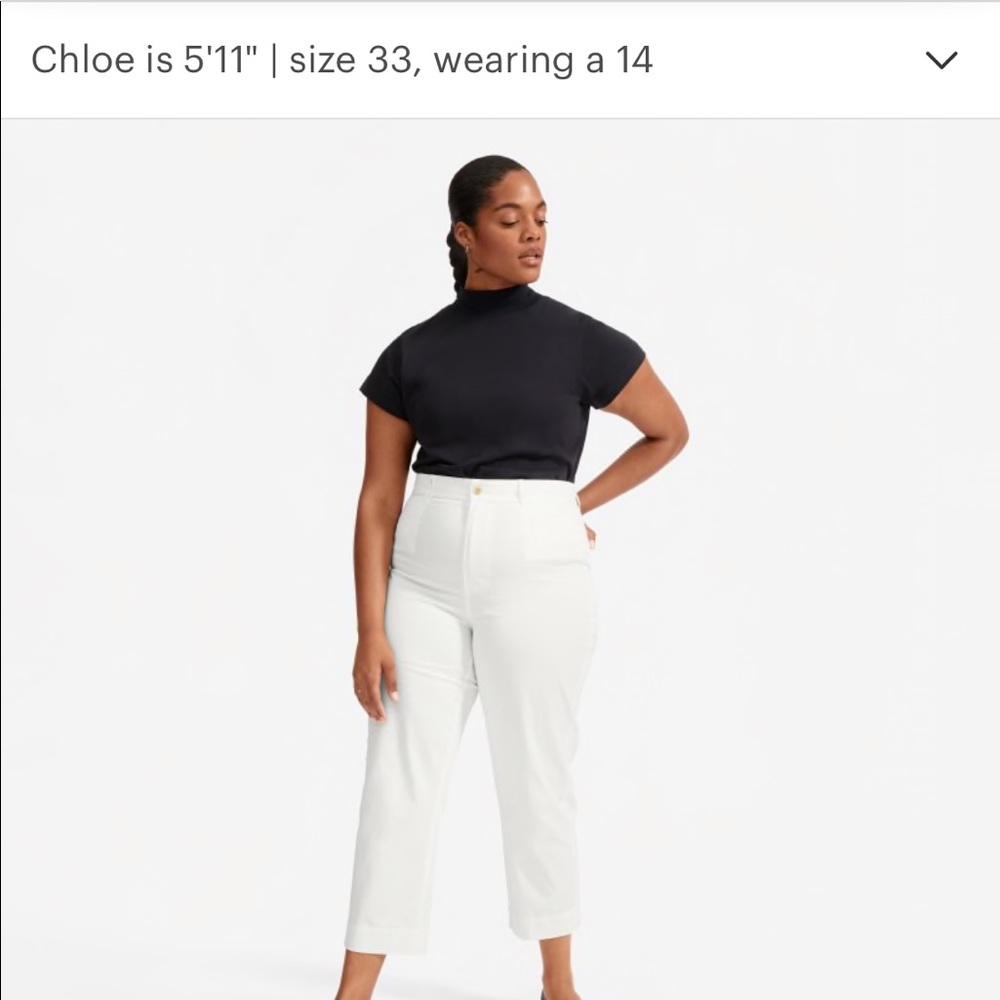 (New)Straight Leg Crop Everlane, light weight